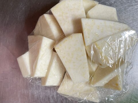 里芋の冷凍保存(親芋)